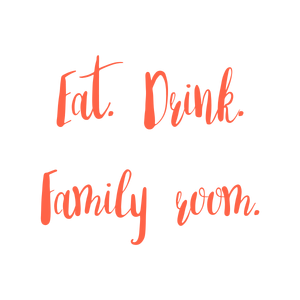 eat drink family roomgn0ekhxorrv quote SVG PNG design with hand-drawn style