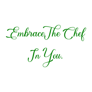 embrace the chef in you quote SVG PNG design with bold lettering, an uplifting message
