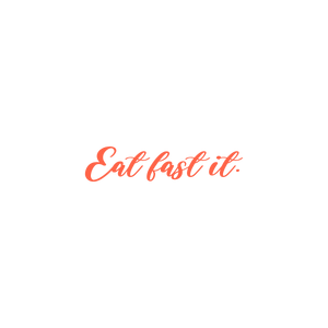 eat fast it quote SVG PNG design with bold lettering