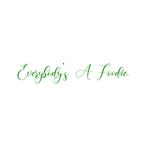 everybody's a foodie quote SVG PNG design with bold lettering