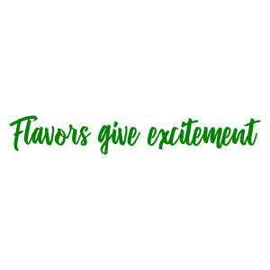 flavors give excitement quote SVG PNG design with bold lettering