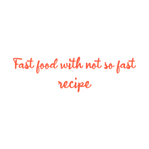 fast food with not so recipe quote SVG PNG design