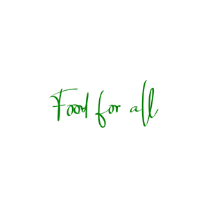 food for all quote SVG PNG design with bold lettering, an uplifting message