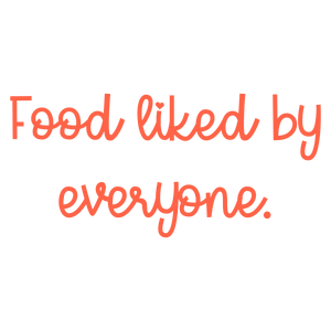 food liked by everyone quote SVG PNG design with hand-drawn style, bold lettering