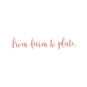 from farm to plate quote SVG PNG design with bold lettering