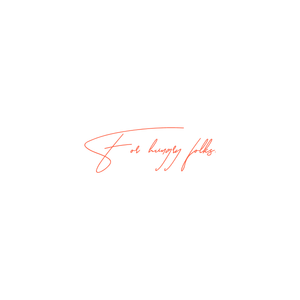 for hungry folks quote SVG PNG design with bold lettering