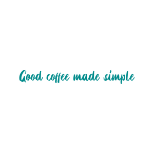 good coffee made simple quote SVG PNG design with bold lettering, an uplifting message