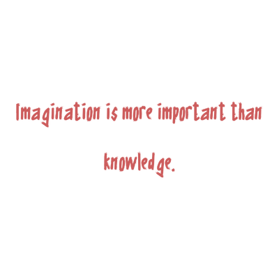 imagination is more important than knowledge quote SVG PNG design