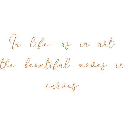 in life as art the beautiful moves curves quote SVG PNG design