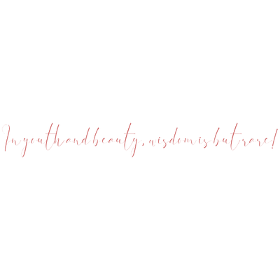 in youth and beauty wisdom is but rare quote SVG PNG design