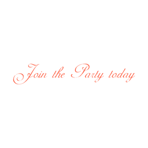 join the party today quote SVG PNG design with bold lettering