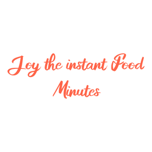 joy the instant food minutes quote SVG PNG design with bold lettering