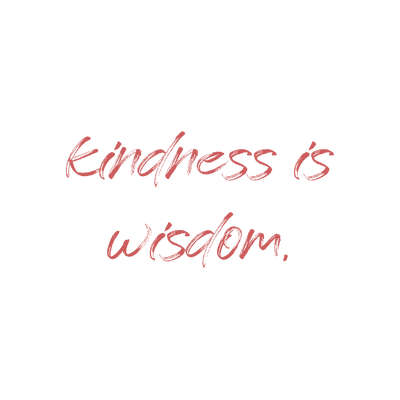 kindness is wisdom quote SVG PNG design with hand-drawn style, bold lettering, an uplifting message