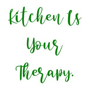 kitchen is your therapy quote SVG PNG design with an uplifting message
