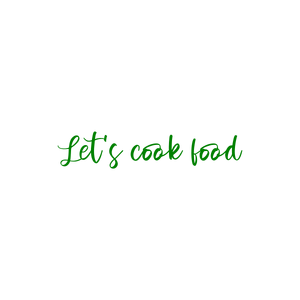 let's cook food quote SVG PNG design with bold lettering