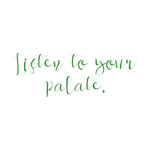 listen to your palate quote SVG PNG design