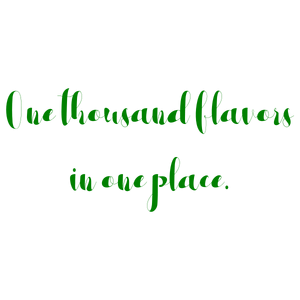 one thousand flavors in place quote SVG PNG design with bold lettering