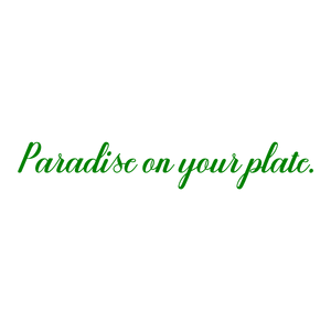 paradise on your plate quote SVG PNG design