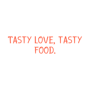 tasty love food quote SVG PNG design with bold lettering