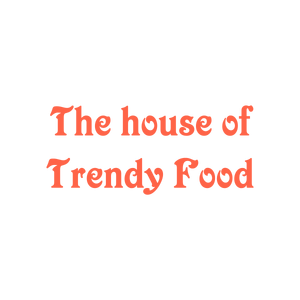 the house of trendy food quote SVG PNG design with bold lettering