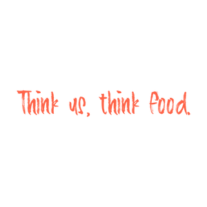 think us food quote SVG PNG design with bold lettering