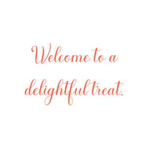 welcome to a delightful treat quote SVG PNG design with bold lettering
