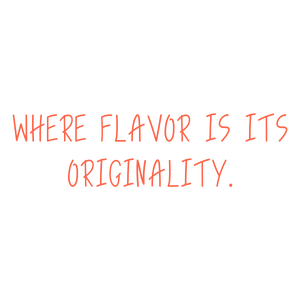 where flavor is its originality quote SVG PNG design with bold lettering