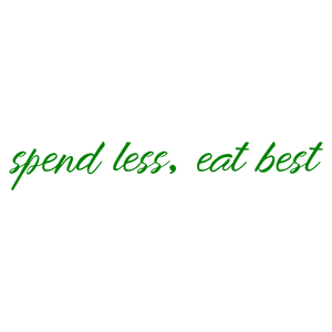 spend less eat best quote SVG PNG design with bold lettering, an uplifting message