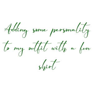 adding some personality to my outfit with a fun shirt quote SVG PNG design