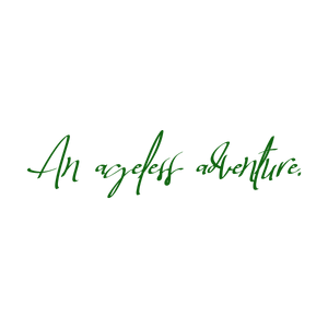 an ageless adventure quote SVG PNG design with bold lettering, an uplifting message
