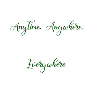 anytime anywhere everywhereur43wh3cfaj quote SVG PNG design with an uplifting message