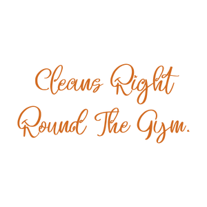cleans right round the gym quote SVG PNG design