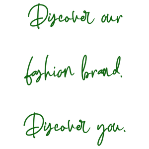 discover our fashion brand you0lum25yueca quote SVG PNG design with bold lettering
