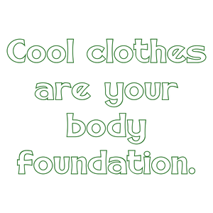 cool clothes are your body foundation quote SVG PNG design with bold lettering, an uplifting message