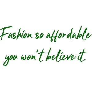 fashion so affordable you won't believe it quote SVG PNG design with an uplifting message