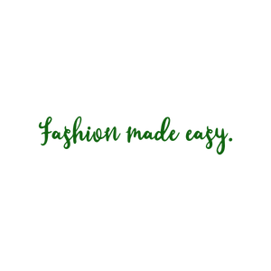 fashion made easy quote SVG PNG design with hand-drawn style, bold lettering