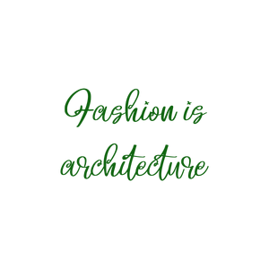 fashion is architecture quote SVG PNG design
