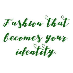 fashion that becomes your identity quote SVG PNG design with bold lettering