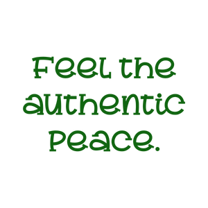 feel the authentic peace quote SVG PNG design with bold lettering, an uplifting message