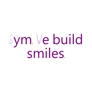 gym we build smilesqxvs1srtzpu quote SVG PNG design with bold lettering, an uplifting message