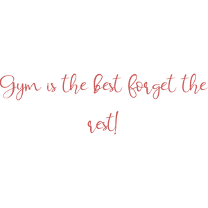 gym is the best forget rest quote SVG PNG design with bold lettering, an uplifting message