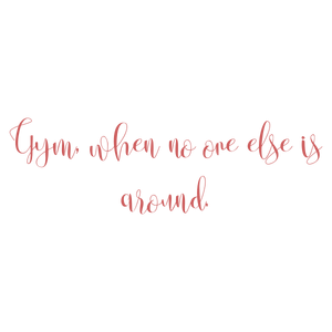 gym when no one else is around quote SVG PNG design with bold lettering