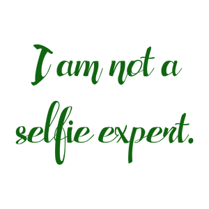 i am not a selfie expert quote SVG PNG design with bold lettering