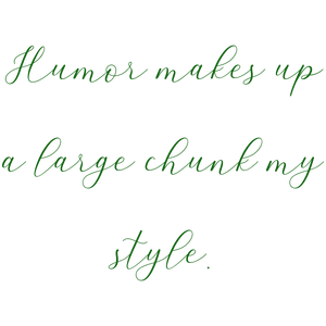 humor makes up a large chunk my quote SVG PNG design with bold lettering, an uplifting message