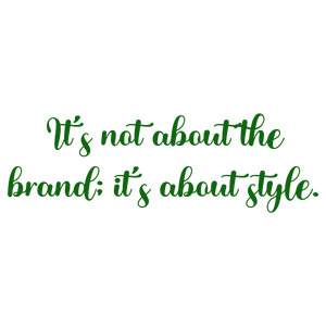 it's not about the brand style215 quote SVG PNG design with bold lettering
