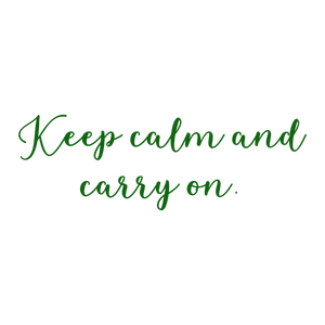 keep calm and carry on quote SVG PNG design with bold lettering