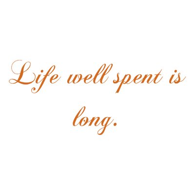 life well spent is long quote SVG PNG design
