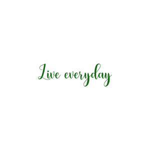 live everyday quote SVG PNG design with bold lettering, an uplifting message