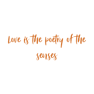 love is the poetry of senses quote SVG PNG design