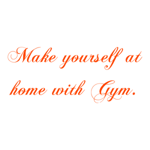 make yourself at home with gym quote SVG PNG design with bold lettering, an uplifting message